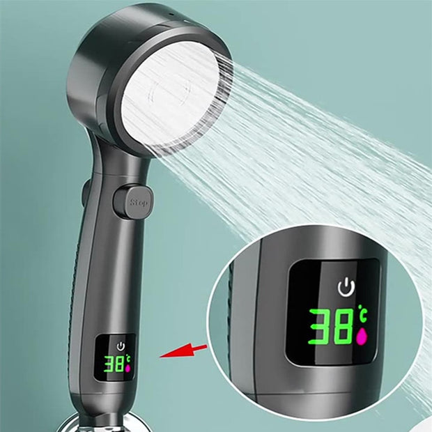 Pommeau de Douche avec Tuyau 2M tête de douche haute pression avec 5 modes  de douche tête de douche réglable à la main avec conception économe en eau