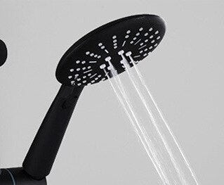 Pommeau de Douche Design Rond Noir