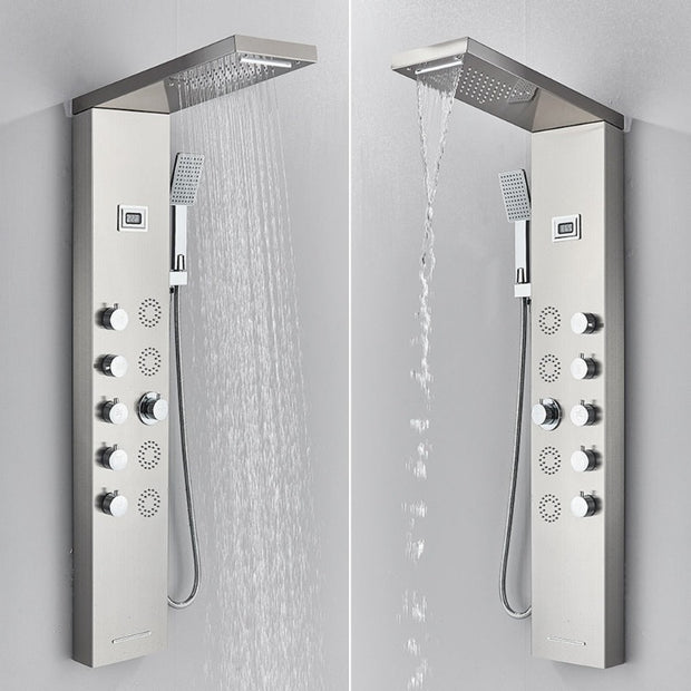 Pommeau de douche sans impact ensemble de douche réglable pour robinet de  salle de bain - douchette